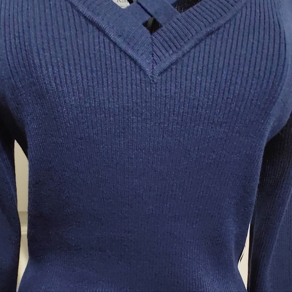 Kim Rogers Navy Sweater, Small, NWT - Picture 3 of 8